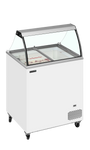 TEFCOLD IC202SC-SO Glassfrys 191 L, sedd rakt framifrån mot vit bakgrund