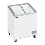 TEFCOLD IC202SCEB Frysbox 176 L, sedd rakt framifrån mot vit bakgrund