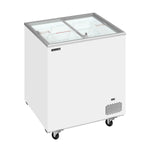 TEFCOLD IC202SC Frysbox 191 L, sedd rakt framifrån mot vit bakgrund