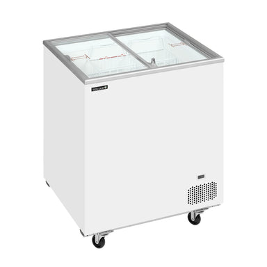 TEFCOLD IC202SC Frysbox 191 L, sedd rakt framifrån mot vit bakgrund