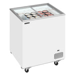 TEFCOLD IC202SC Frysbox 191 L, sedd från sidan mot vit bakgrund