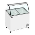 TEFCOLD IC302SCE-SO Glassfrys 264 L, sedd rakt framifrån mot vit bakgrund