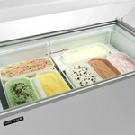 TEFCOLD IC302SCE-SO Glassfrys 264 L, närbild på kant eller ram runt dörren