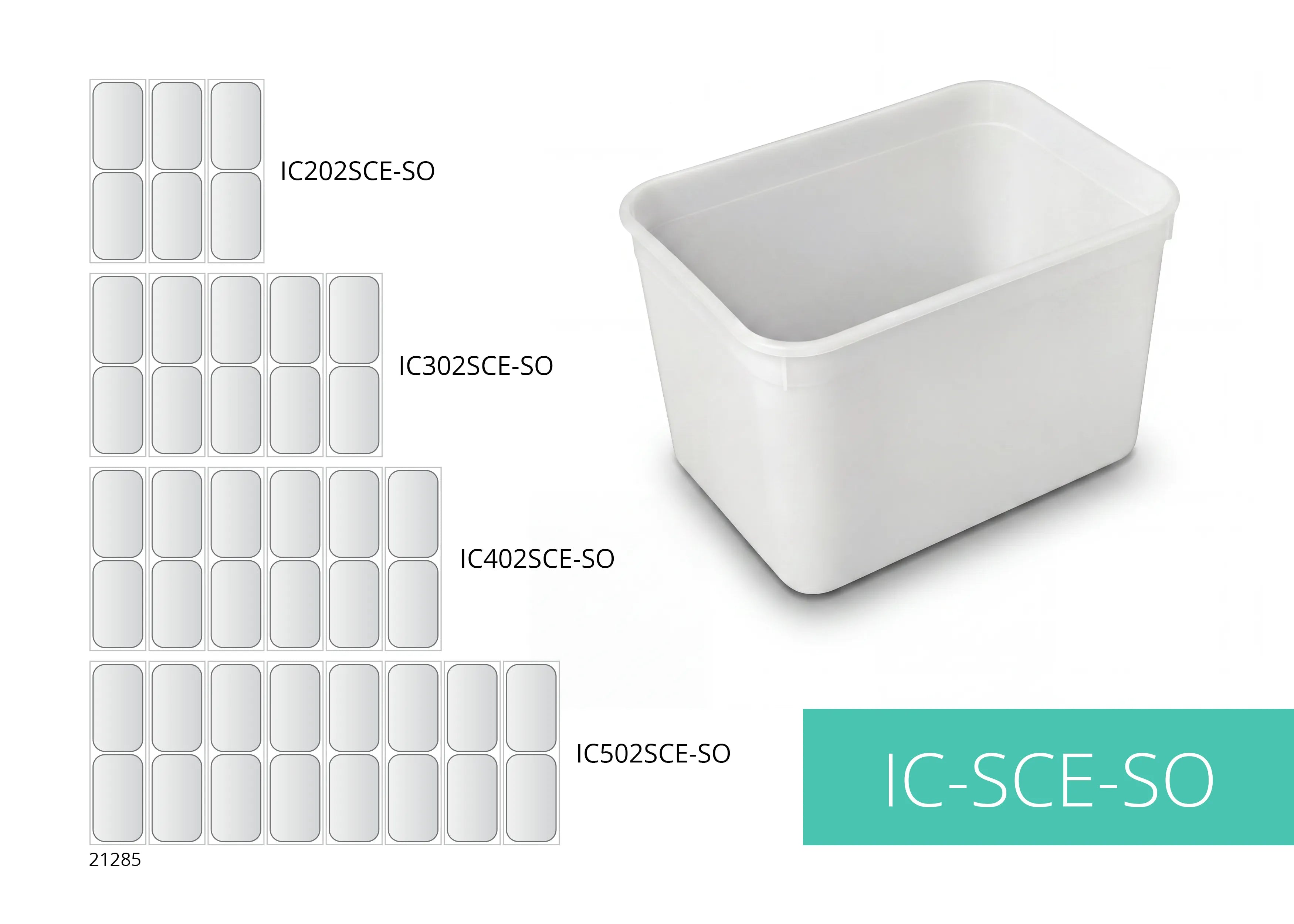 TEFCOLD IC302SCE-SO Glassfrys 264 L, sedd från en annan sida mot vit bakgrund
