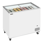 TEFCOLD IC302SC Frysbox 296 L, sedd från sidan mot vit bakgrund