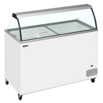 TEFCOLD IC402SC-SO Glassfrys 401 L, sedd rakt framifrån mot vit bakgrund
