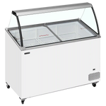 TEFCOLD IC402SCE-SO Glassfrys 352 L, sedd rakt framifrån mot vit bakgrund