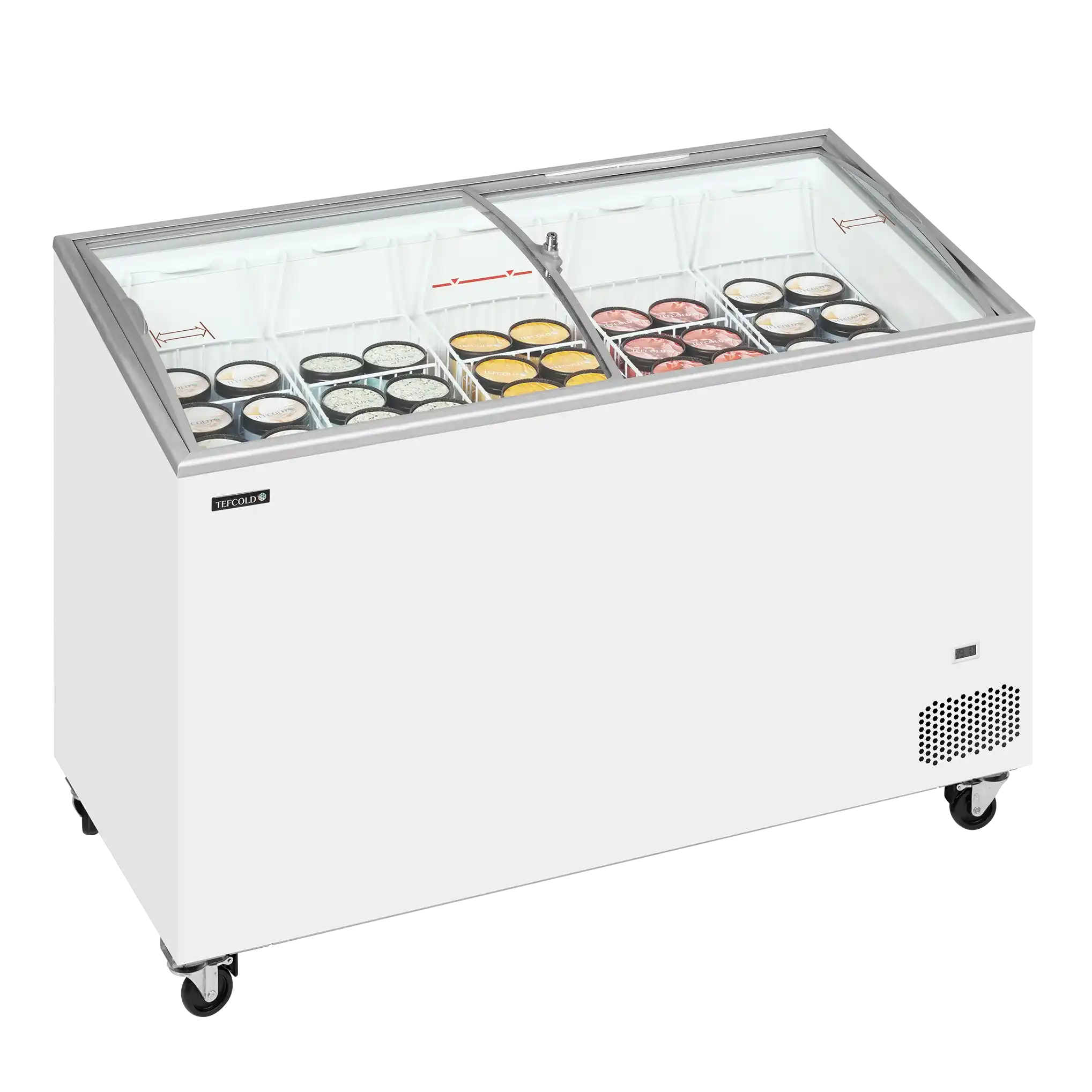 TEFCOLD IC402SCEB Frysbox 352 L, närbild på en yta eller detalj på utsidan
