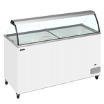 TEFCOLD IC502SC-SO Glassfrys 491 L, sedd rakt framifrån mot vit bakgrund