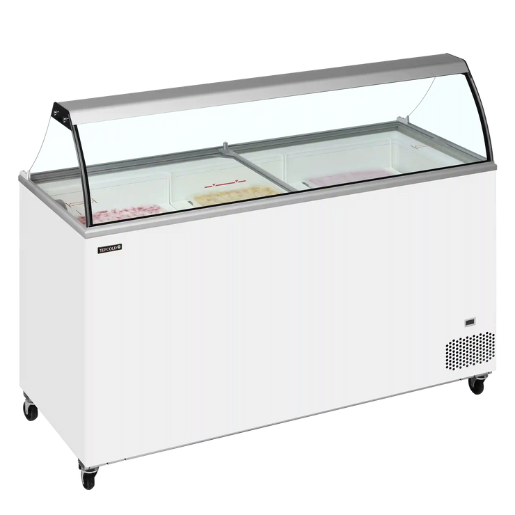 TEFCOLD IC502SC-SO Glassfrys 491 L, närbild på en yta eller detalj på utsidan