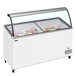 TEFCOLD IC502SCE-SO Glassfrys 427 L, sedd rakt framifrån mot vit bakgrund