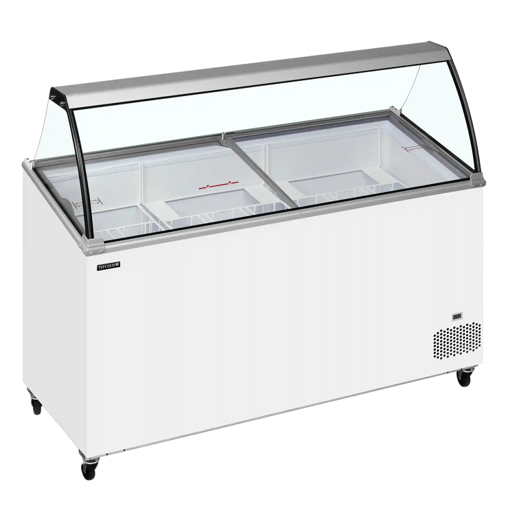 TEFCOLD IC502SCE-SO Glassfrys 427 L, närbild på en yta eller detalj på utsidan