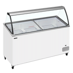 TEFCOLD IC502SCE-SO Glassfrys 427 L, närbild på en yta eller detalj på utsidan
