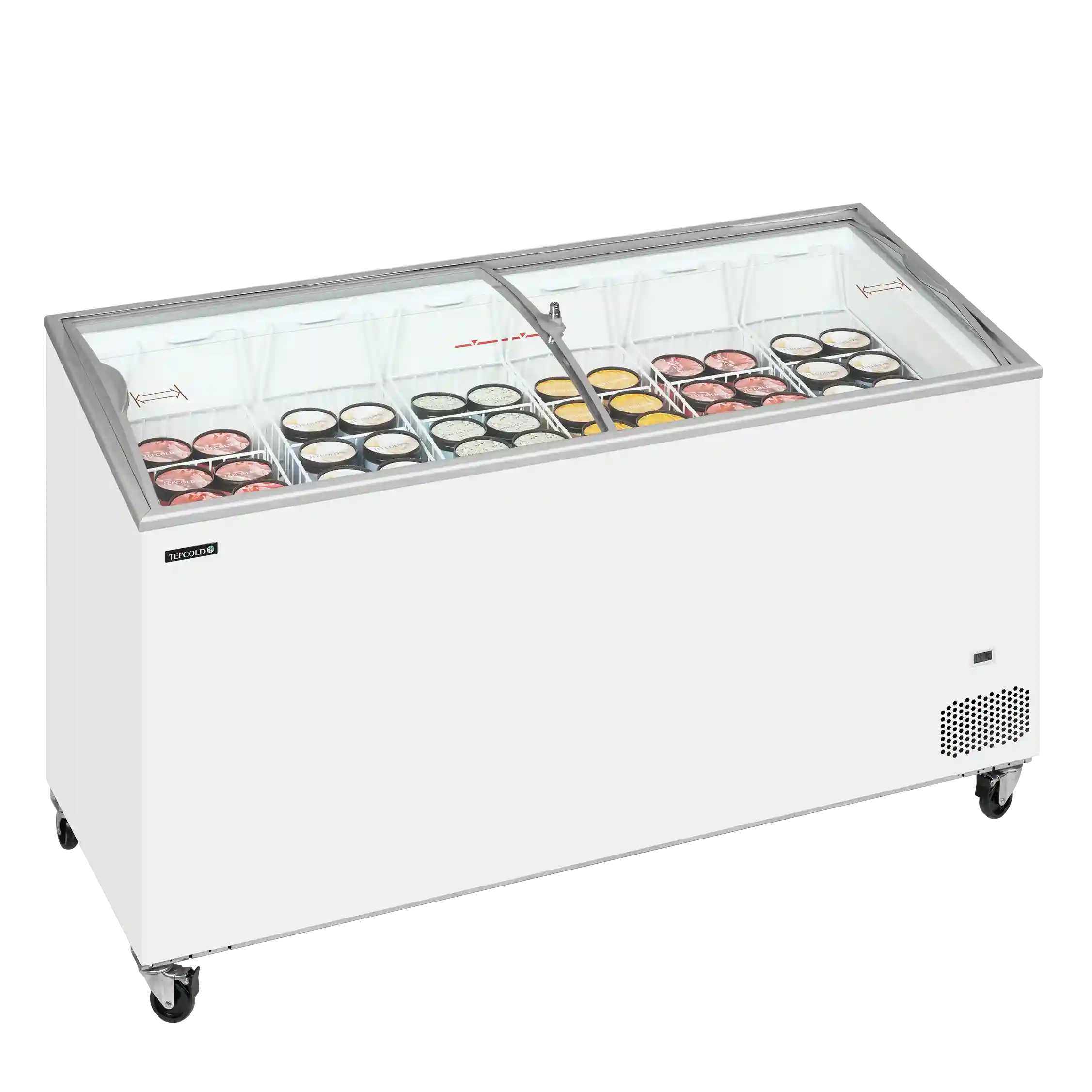TEFCOLD IC502SCEB Frysbox 427 L, närbild på en yta eller detalj på utsidan