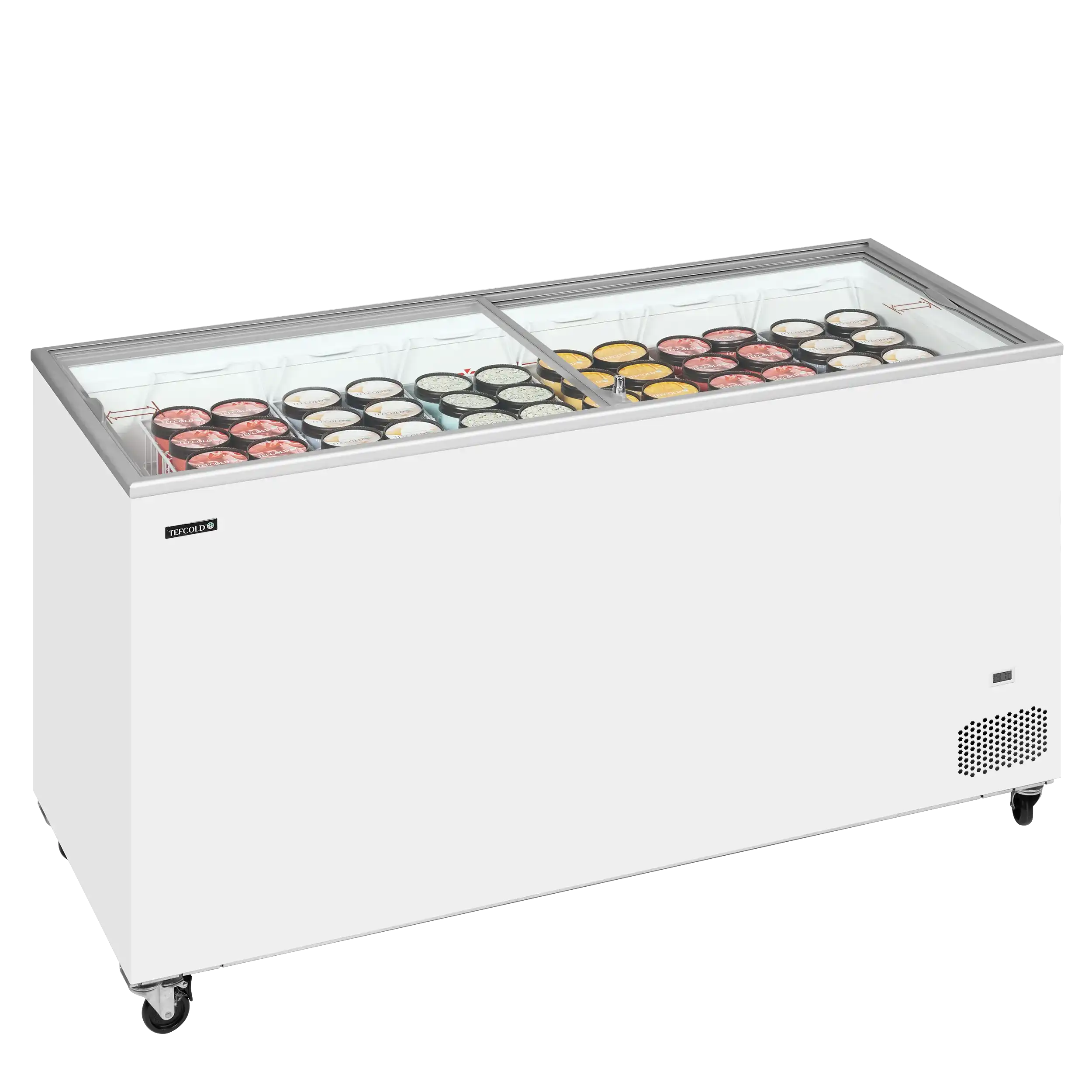 TEFCOLD IC502SC Frysbox 491 L, närbild på en yta eller detalj på utsidan