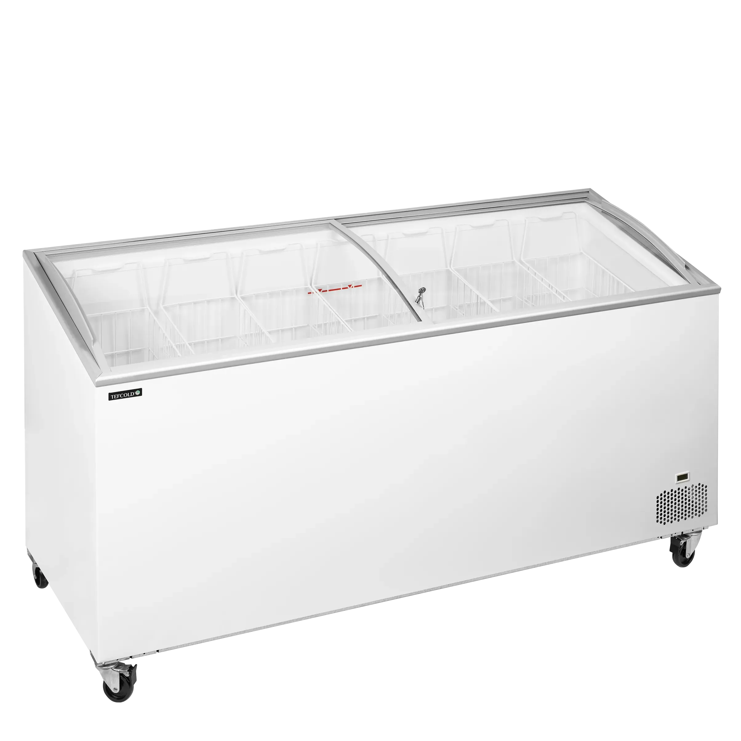TEFCOLD IC552SCEB Frysbox 540 L, sedd rakt framifrån mot vit bakgrund