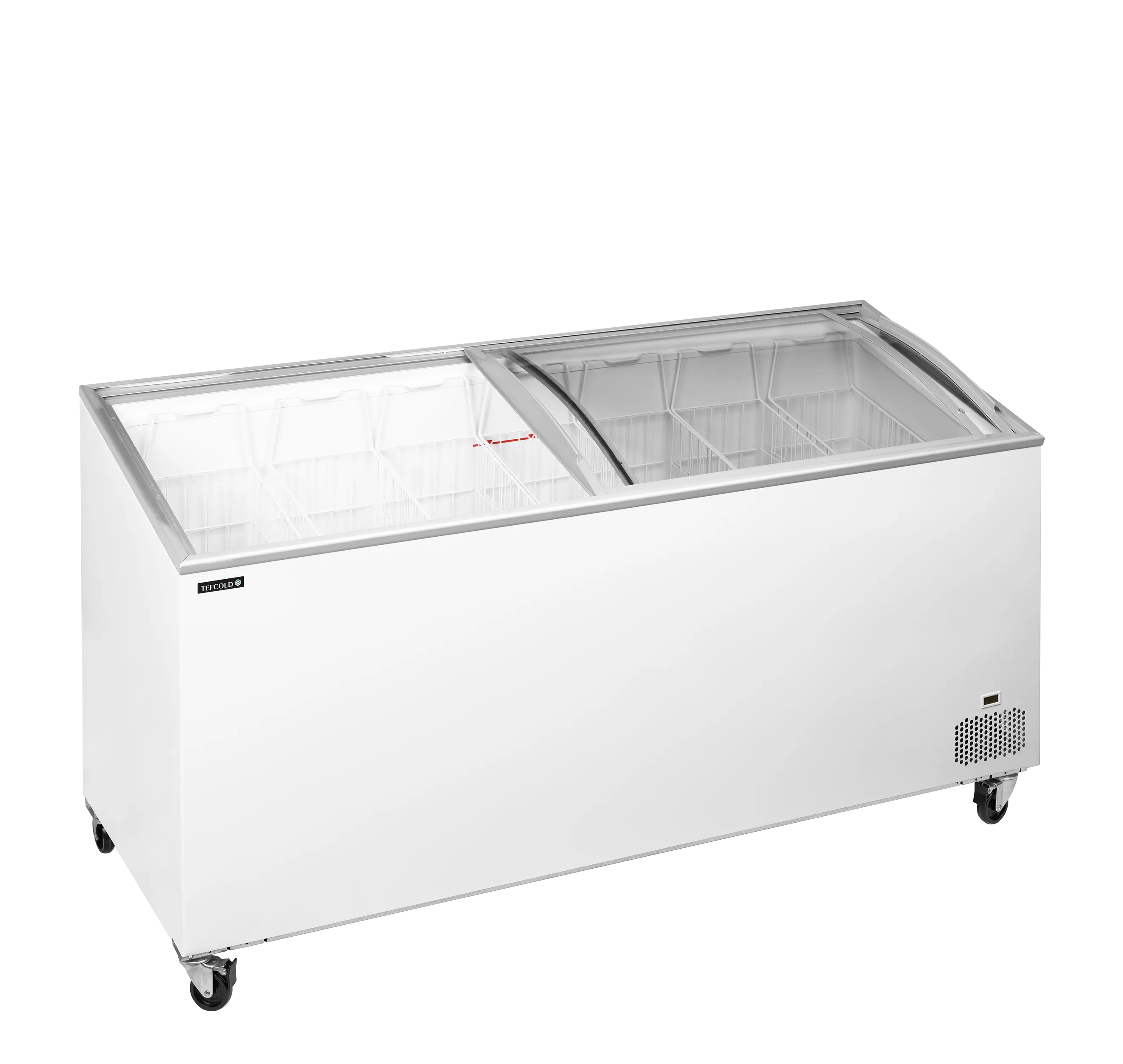 TEFCOLD IC552SCEB Frysbox 540 L, vinklad produktbild mot vit bakgrund