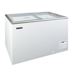 TEFCOLD IDA300-W1 Frysbox 331 L, sedd rakt framifrån mot vit bakgrund