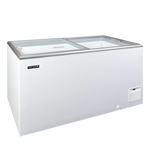 TEFCOLD IDA400-W1 Frysbox 426 L, sedd rakt framifrån mot vit bakgrund