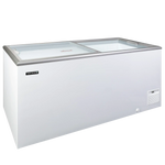 TEFCOLD IDA500-W1 Frysbox 503 L, sedd rakt framifrån mot vit bakgrund