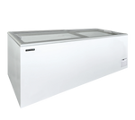 TEFCOLD IDA600-W1 Frysbox 602 L, sedd rakt framifrån mot vit bakgrund
