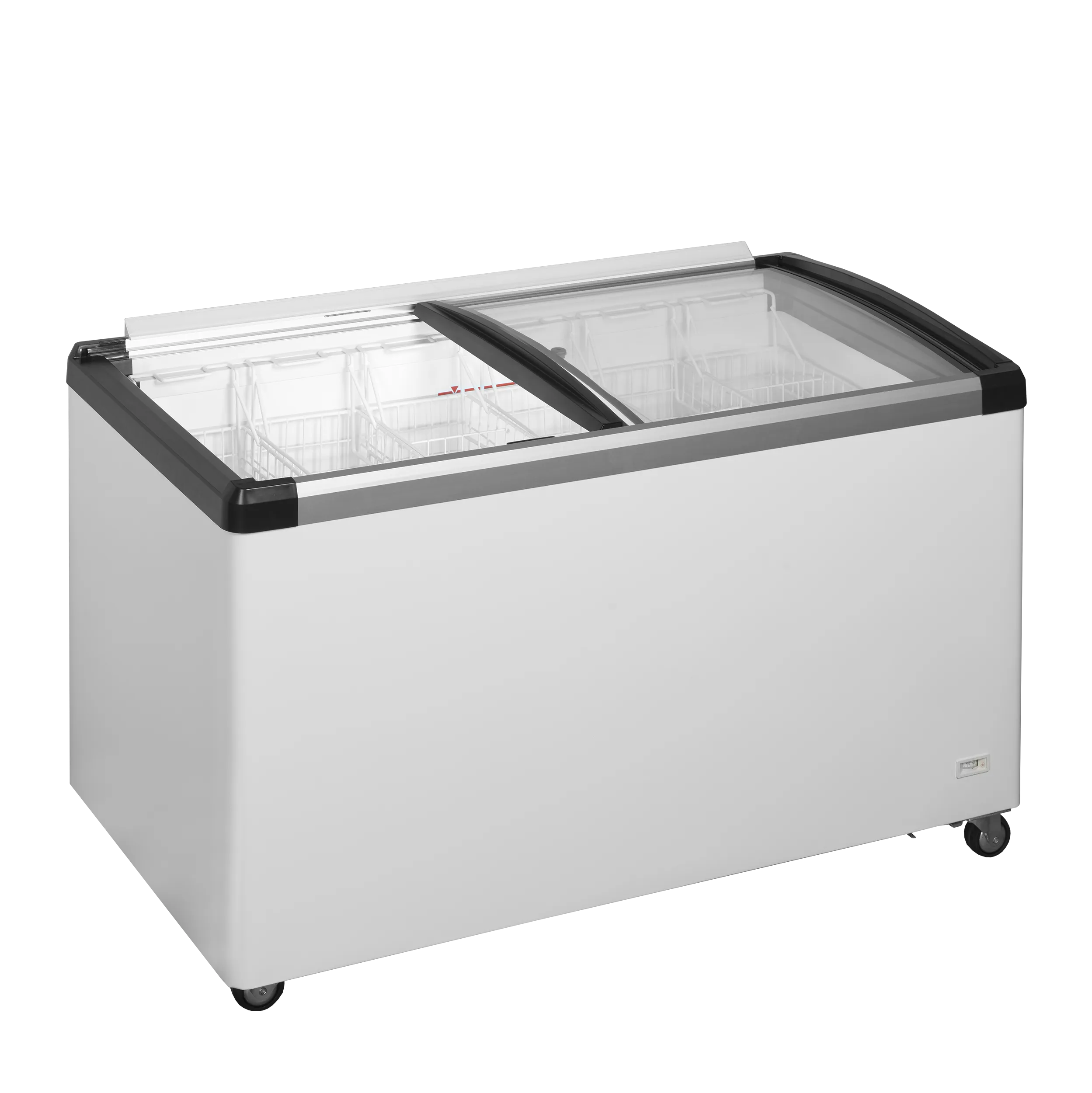 TEFCOLD IDB400-W1 Frysbox 435 L, detaljbild på beslag eller hantering