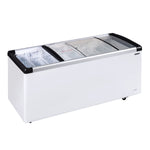 TEFCOLD IDB500-W1 Frysbox 525 L, måttritning som visar produktens yttermått
