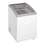 TEFCOLD IDC152-W1 Frysbox 152 L, sedd rakt framifrån mot vit bakgrund