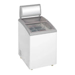 TEFCOLD IDC152C-W1 Frysbox 152 L, sedd rakt framifrån mot vit bakgrund