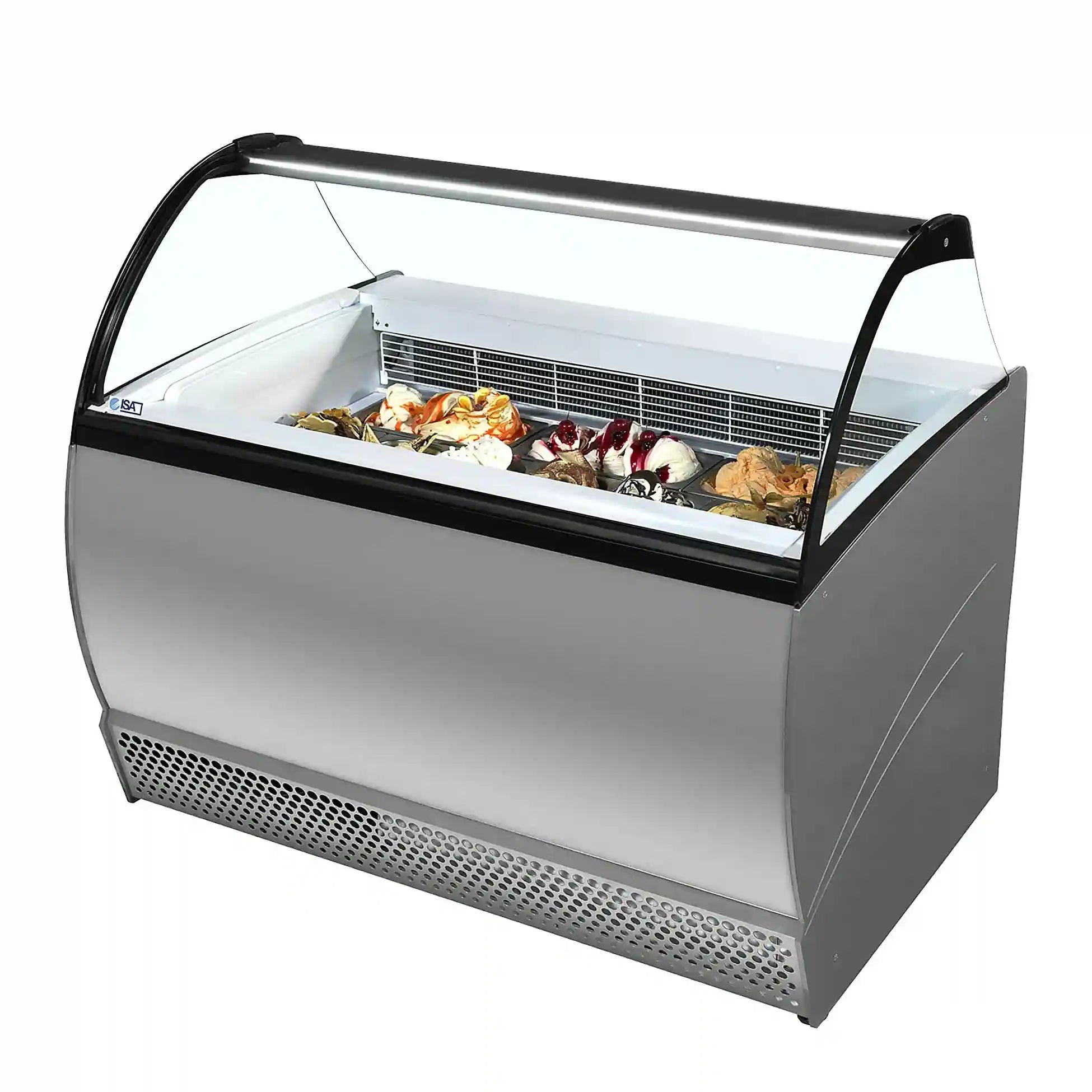 TEFCOLD ISABELLA 10LX Glassfrys Statisk, sedd rakt framifrån mot vit bakgrund