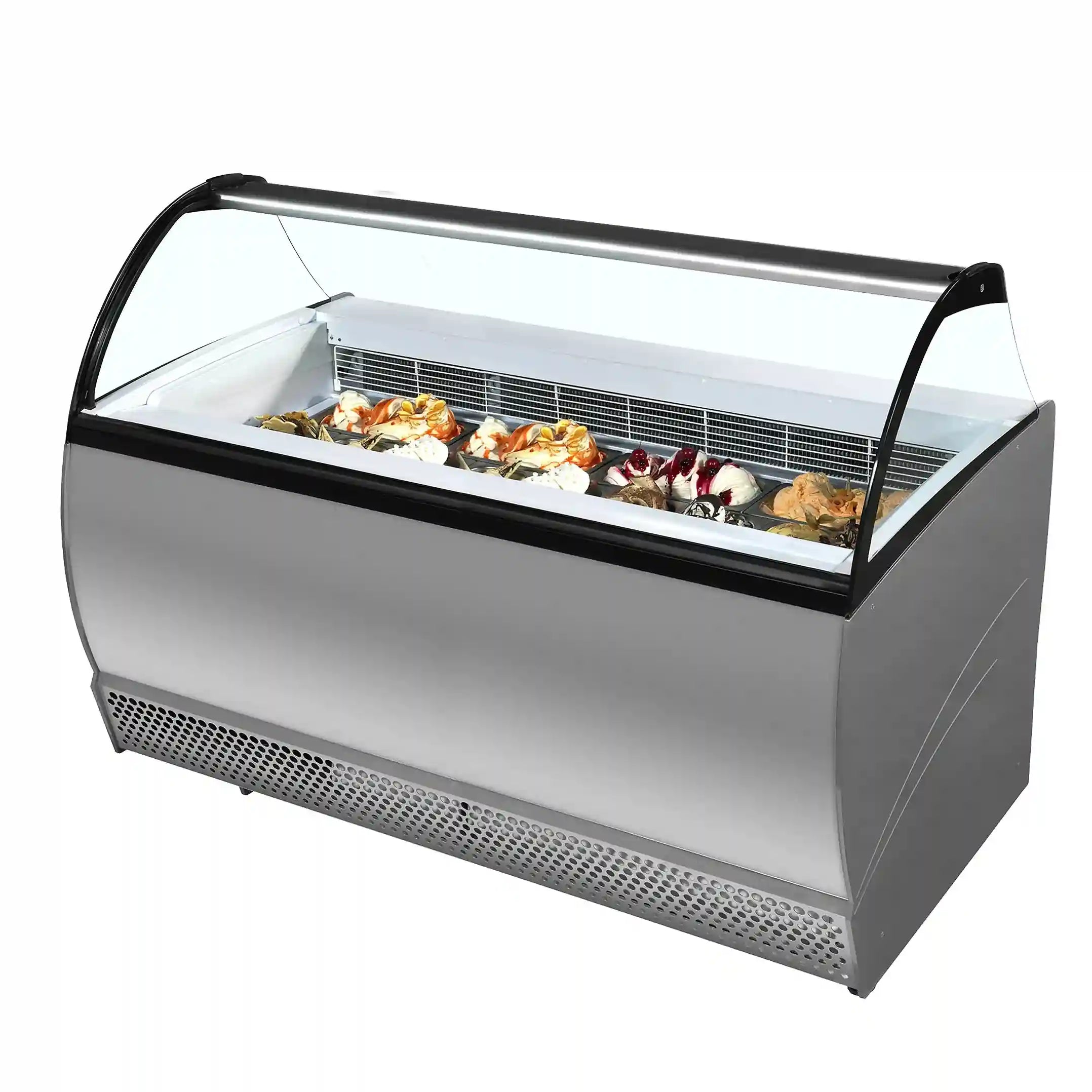 TEFCOLD ISABELLA 13LX Glassfrys Statisk, sedd rakt framifrån mot vit bakgrund