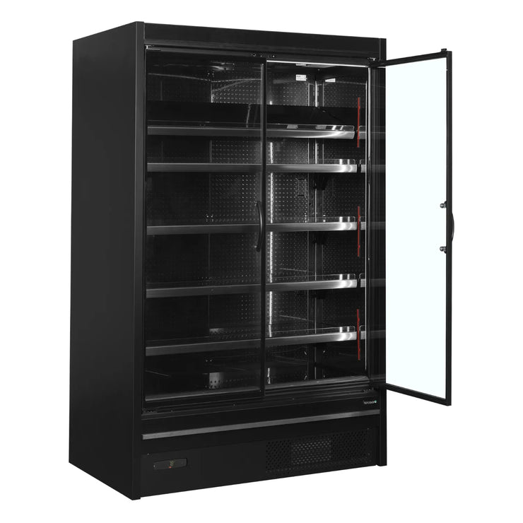 TEFCOLD MDCB1250HB Väggkyl 1229 L, detaljbild på beslag eller hantering