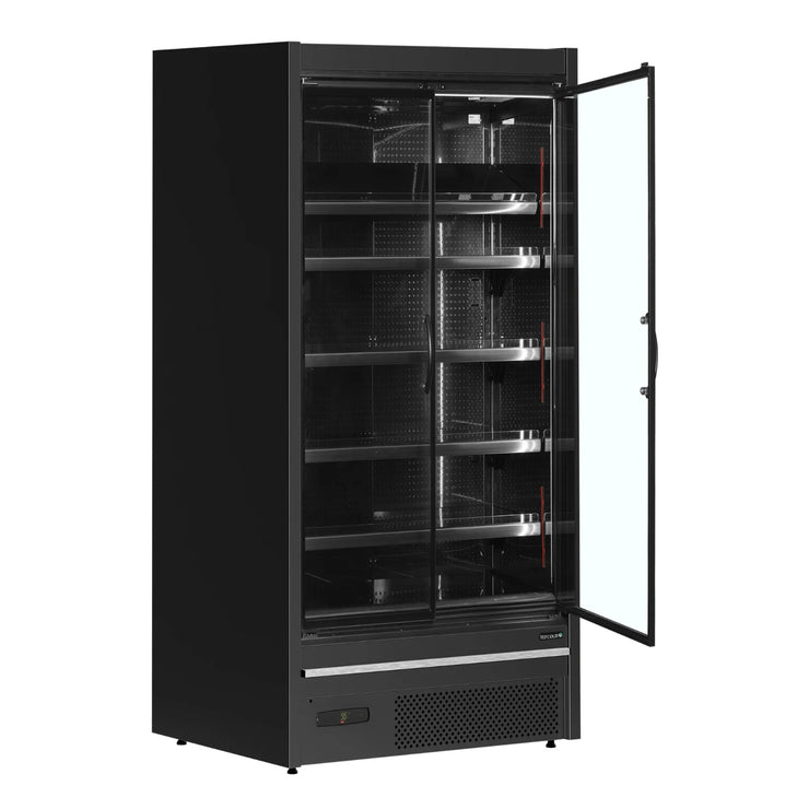 TEFCOLD MDCB937HB Väggkyl 921 L, detaljbild på beslag eller hantering