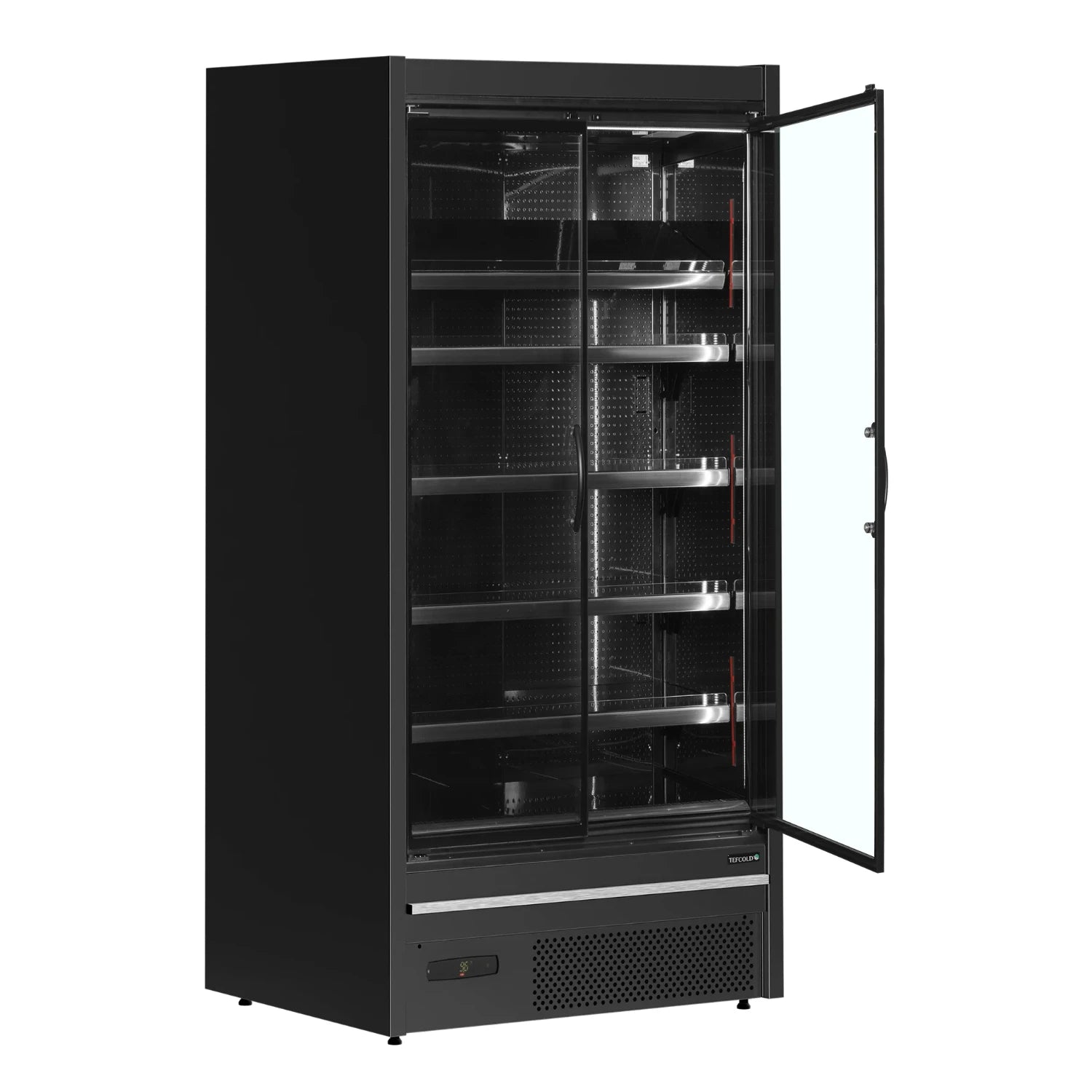 TEFCOLD MDCB937HB Väggkyl 921 L, detaljbild på beslag eller hantering