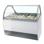 TEFCOLD MILLENNIUM LX18 Glassfrys 970 L, sedd rakt framifrån mot vit bakgrund
