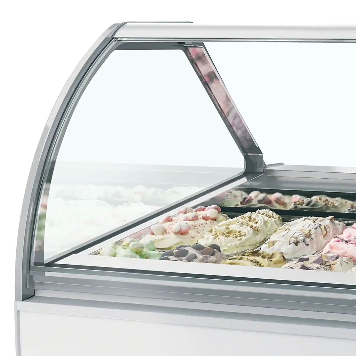 TEFCOLD MILLENNIUM LX18 Glassdisk 970 L, närbild på en yta eller detalj på utsidan