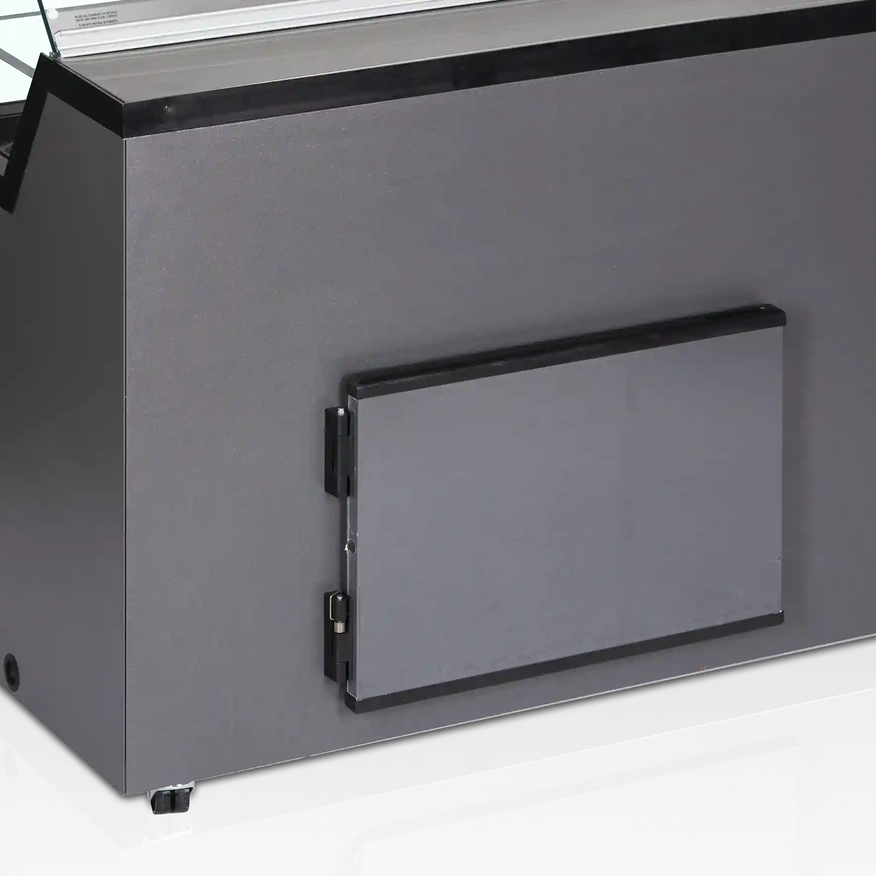TEFCOLD MIRABELLA 9 Glassfrys 439 L, detaljbild på beslag eller hantering