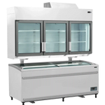 TEFCOLD MTF210 Väggfrys 893 L, detaljbild på ett hörn av produkten