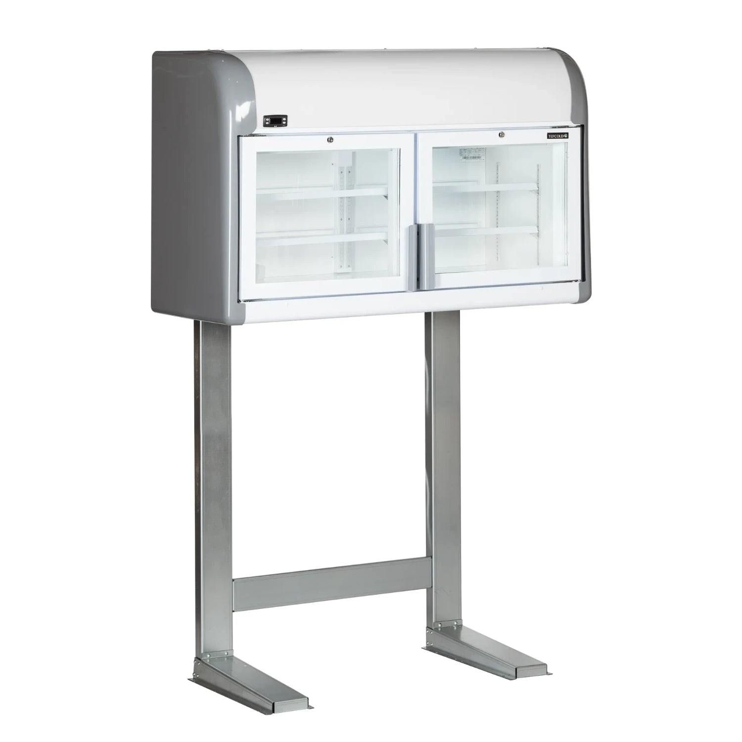 TEFCOLD MTF Mini Väggfrys 200 L, sedd rakt framifrån mot vit bakgrund