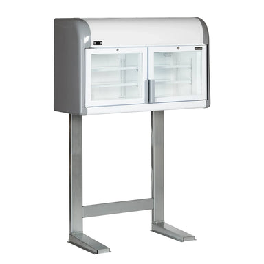 TEFCOLD MTF Mini Väggfrys 200 L, sedd rakt framifrån mot vit bakgrund