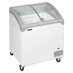 TEFCOLD NIC202SCEB Frysbox 185 L, sedd rakt framifrån mot vit bakgrund