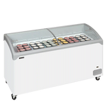 TEFCOLD NIC502SCEB Frysbox 475 L, närbild på en yta eller detalj på utsidan