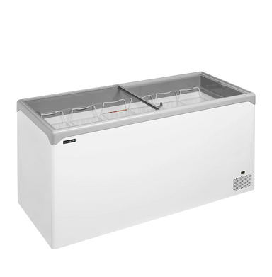 TEFCOLD NIC502SC Frysbox 478 L, sedd rakt framifrån mot vit bakgrund