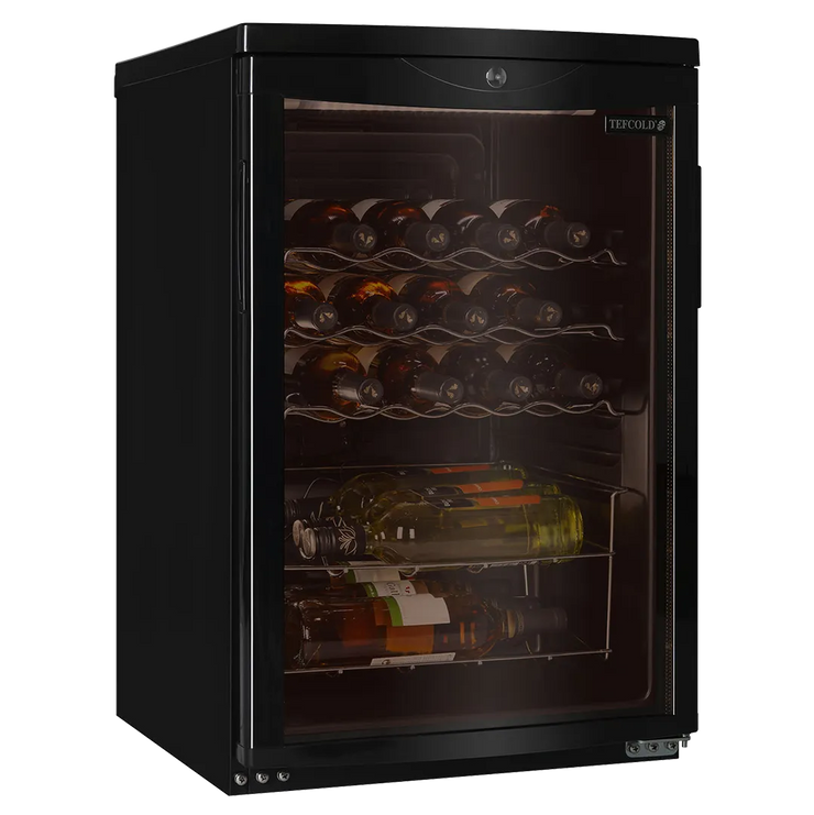 TEFCOLD SC85 BLACK Vinkyl 92 L, närbild på en yta eller detalj på utsidan