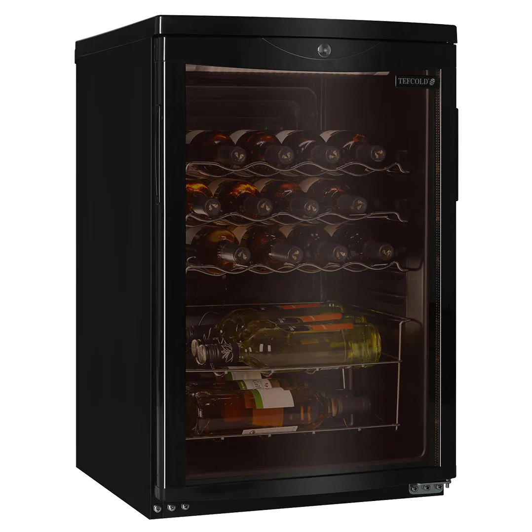TEFCOLD SC85 BLACK Vinkyl 92 L, närbild på en yta eller detalj på utsidan
