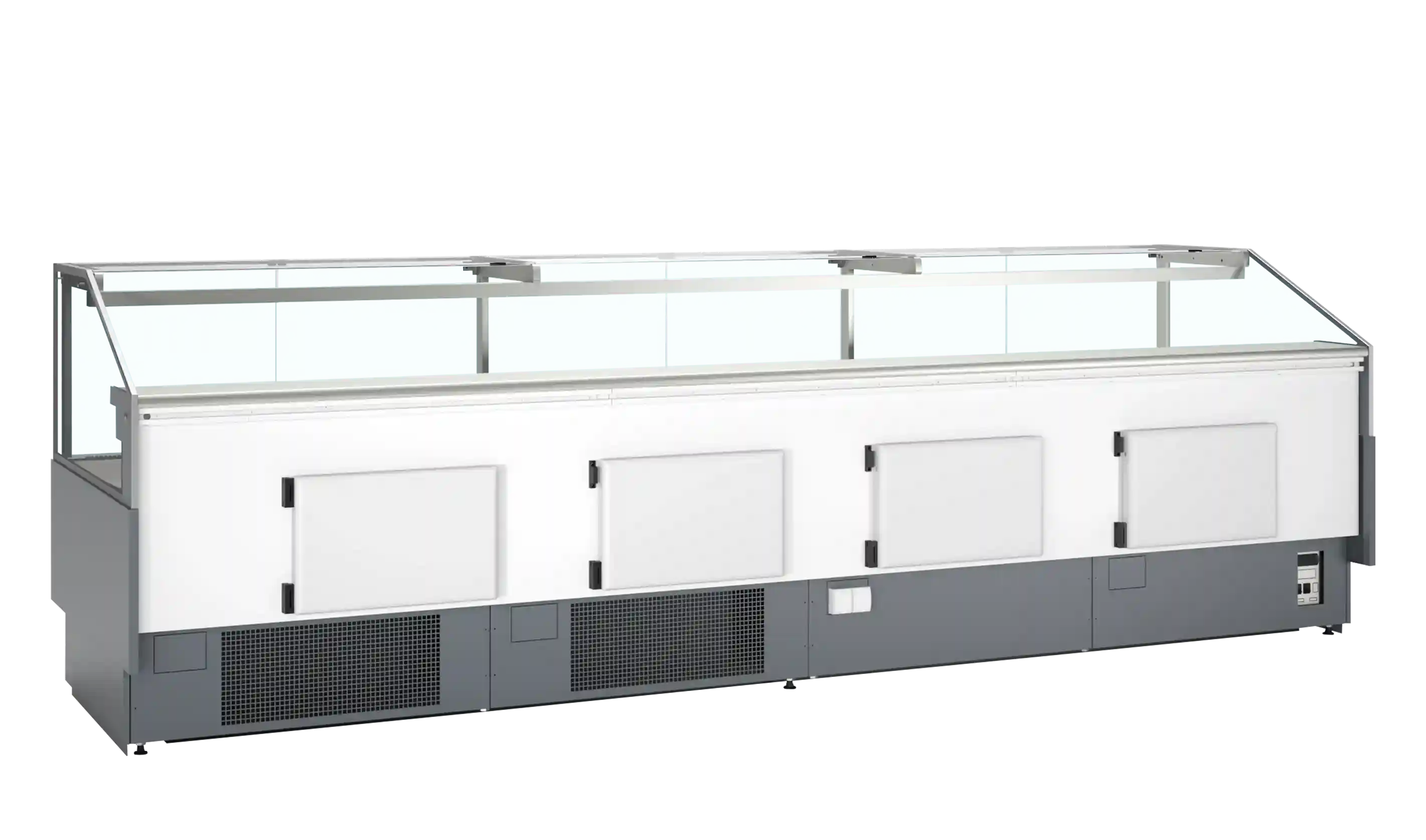 TEFCOLD SOCB37582 Kyldisk Ventilerad, ytterligare invändig vy som visar hyllor med kylda varor
