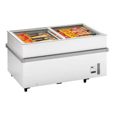 TEFCOLD SSF150 frysbox fylld med frysta produkter