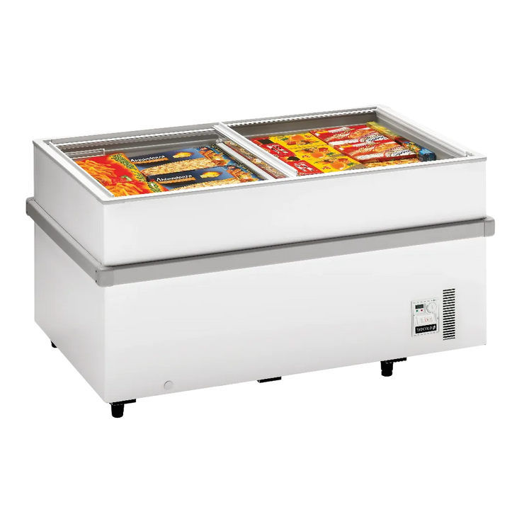 TEFCOLD SSF150 frysbox fylld med frysta produkter