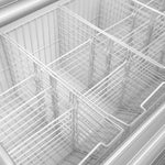 TEFCOLD TD500 Glassfrys 450 L, detaljbild på ett hörn av produkten
