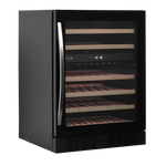 TEFCOLD TFW200-2F Vinkyl 155 L, sedd rakt framifrån mot vit bakgrund